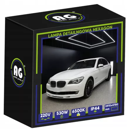 Berge Hexagon LED Garázsvilágító, 530W 2410x4780mm, 6500K