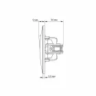 VIDEX BINERA fekete grafit csengő