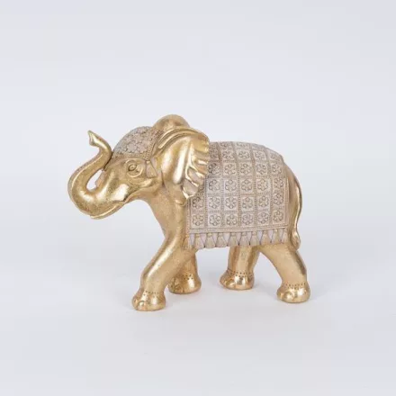 Eurolamp arany elefánt dísz 20.5x8x16cm