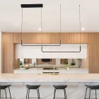 Mennyezeti függesztett fekete színű lámpa 32W, 3CCT, 2080 lm, 1200x1200 mm