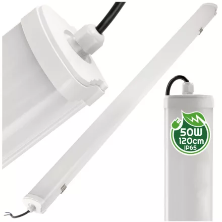 10db-os Berge LEO 50 W-os falon kívüli 120 cm-es por- és páramentes lámpa IP65 5000K 5000lm