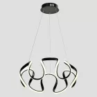 Mennyezeti függesztett fekete színű lámpa 60W, 3CCT, 3200 lm, 520x120 mm