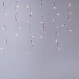   Eurolamp 3m-es összekapcsolható LED jégcsap fényfüzér, IP44, Átlátszó kábel