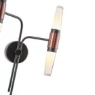 EUROLAMP ARTE ILLUMINA SIZE 36X19 Fekete - Barna falikar beépített LED 12W