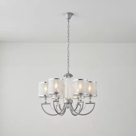 EUROLAMP ARTE ILLUMINA KRISTALLO Függesztett lámpatest 6XE14 MAX 40W 450X630mmA RTE ILLUMINA KRISTALLO 