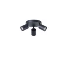 EUROLAMP ARTE ILLUMINA SPOT Fekete Fém 3XGU10 Φ180X135mm 