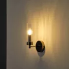 EUROLAMP ARTE ILLUMINA Falilámpa beépített LED Fekete 1XE14 ΜΑΧ 40W 155Χ100Χ245mm 