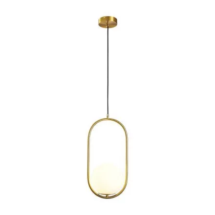 EUROLAMP ARTE ILLUMINA Függesztett lámpatest beépített LED E27 Φ20*H40CM GOLD 