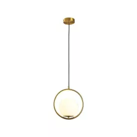   EUROLAMP ARTE ILLUMINA Függesztett lámpatest beépített LED E27 Φ25*H25CM GOLD 