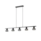 EUROLAMP ARTE ILLUMINA Mennyezeti TRIPLA SPOT GU10 640X100X300mm Fekete rácsos