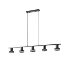 EUROLAMP ARTE ILLUMINA Mennyezeti TRIPLA SPOT GU10 640X100X300mm Fekete rácsos