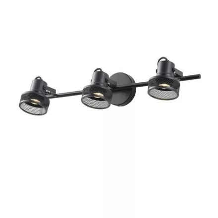 EUROLAMP ARTE ILLUMINA Mennyezeti TRIPLA SPOT GU10 640X100X300mm fekete rácsos 