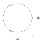 EUROLAMP ARTE ILLUMINA ERIS Mennyezeti Lámpatest Φ30 Ε27 HONEY/BRONZ 