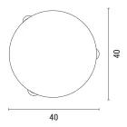 EUROLAMP ARTE ILLUMINA ERIS Mennyezeti Lámpatest Φ40 2XΕ27 HONEY/BRONZ 