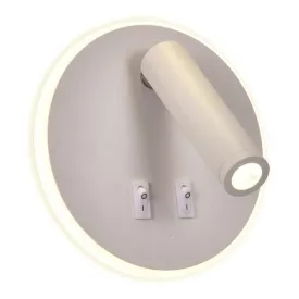   EUROLAMP ARTE ILLUMINA IRIS 1 Fali kar olvasólámpa 9W & 3W LED 3000K Fehér