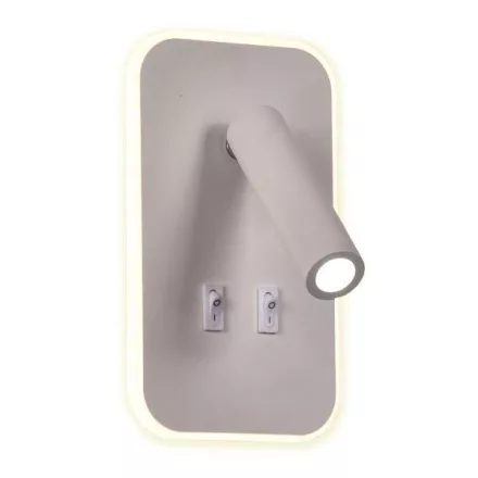 EUROLAMP ARTE ILLUMINA IRIS 3 Fali kar olvasólámpa 11W & 3W LED 3000K Fehér