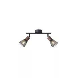   EUROLAMP ARTE ILLUMINA MESHY SPOT Fekete - Fa rácsos2XE14 255X80X145mm 