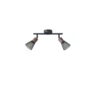 EUROLAMP ARTE ILLUMINA MESHY SPOT Fekete - Fa rácsos2XE14 255X80X145mm 