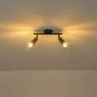 EUROLAMP ARTE ILLUMINA MESHY SPOT Fekete - Fa rácsos2XE14 255X80X145mm 