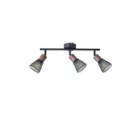 EUROLAMP ARTE ILLUMINA MESHY SPOT Fekete - Fa rácsos3XE14 390X80X145mm 