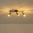 EUROLAMP ARTE ILLUMINA MESHY SPOT Fekete - Fa rácsos3XE14 390X80X145mm 