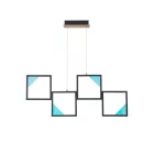 EUROLAMP ARTE ILLUMINA SQUARE Mennyezeti Lámpatest LED 36W 820X16X1340mm Fekete 