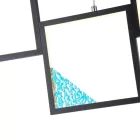 EUROLAMP ARTE ILLUMINA SQUARE Mennyezeti Lámpatest LED 36W 820X16X1340mm Fekete 