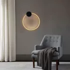 EUROLAMP ARTE ILLUMINA AERO Falilámpa beépített LED 10W Fekete és réz 400X440mm 