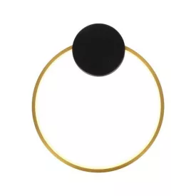   EUROLAMP ARTE ILLUMINA AERO Falilámpa beépített LED 9W Fekete és réz 300Χ340mm 