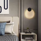 EUROLAMP ARTE ILLUMINA AERO Falilámpa beépített LED 9W Fekete és réz 300Χ340mm 