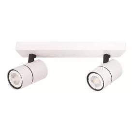   EUROLAMP ARTE ILLUMINA ALINE SPOT BAR Dupla GU10 Fehér/ Fekete 
