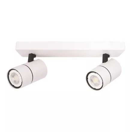EUROLAMP ARTE ILLUMINA ALINE SPOT BAR Dupla GU10 Fehér/ Fekete 