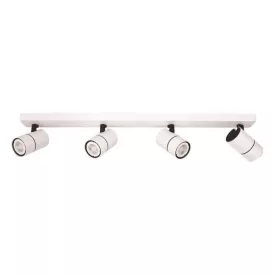   EUROLAMP ARTE ILLUMINA ALINE SPOT BAR QUAD GU10 Fehér/ Fekete 