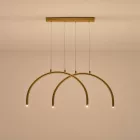 EUROLAMP ARTE ILLUMINA APSIS Függesztett lámpatest beépített LED 10W BRONZ 840x20x330mm 