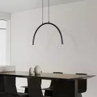 EUROLAMP ARTE ILLUMINA APSIS Függesztett lámpatest beépített LED 5W Fekete 600 x20 x330mm 