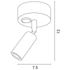EUROLAMP ARTE ILLUMINA ARISTON 1 SPOT SURFACE MOVEABLE ARISTON 1 3W LED 3000K FehérPLUS 