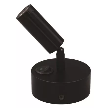 EUROLAMP ARTE ILLUMINA ARISTON 1 SPOT SURFACE MOVEABLE ARISTON 1 3W LED 3000K Fekete PLUS 