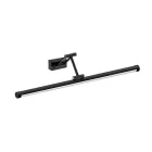 EUROLAMP ARTE ILLUMINA AURA Fali lámpa Fürdőszoba Tükör világító beépített LED Alumínium 14W 3CCT 600mm (base 80X40mm) IP44 Fekete 