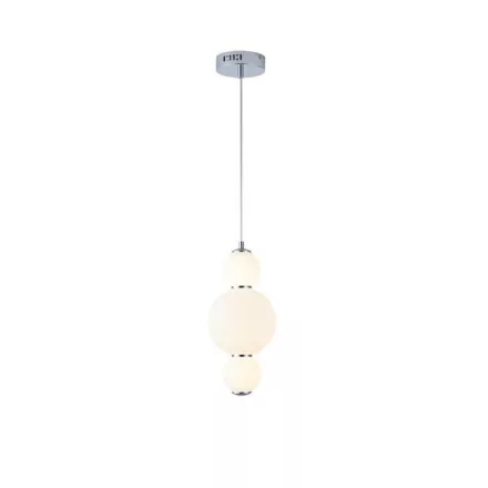EUROLAMP ARTE ILLUMINA BLOSSOM Függesztett lámpatest fehér üveggel 12,6W Φ175x1940mm