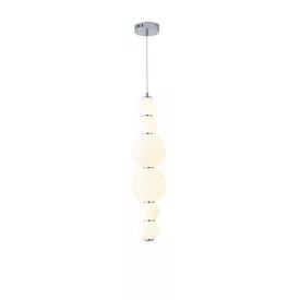   EUROLAMP ARTE ILLUMINA BLOSSOM Függesztett lámpatest fehér üveggel 22W Φ175x2290mm0 
