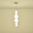 EUROLAMP ARTE ILLUMINA BLOSSOM Függesztett lámpatest fehér üveggel 22W Φ175x2290mm0 