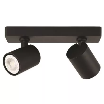 EUROLAMP ARTE ILLUMINA BRAVA SPOT Mennyezeti Dupla GU10 S1980 Fekete 