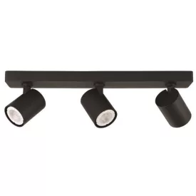   EUROLAMP ARTE ILLUMINA BRAVA SPOT Mennyezeti Hármas GU10 S1980 Fekete 