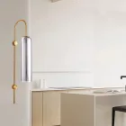 EUROLAMP ARTE ILLUMINA CALLIOPE Fali kar E27 10X70 Füstüveg - GOLD