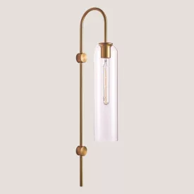   EUROLAMP ARTE ILLUMINA CALLIOPE Fali kar MOUNTED E27 10X70 Üveg - GOLD