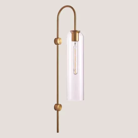 EUROLAMP ARTE ILLUMINA CALLIOPE Fali kar MOUNTED E27 10X70 Üveg - GOLD