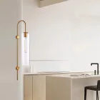 EUROLAMP ARTE ILLUMINA CALLIOPE Fali kar MOUNTED E27 10X70 Üveg - GOLD