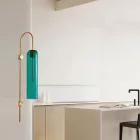 EUROLAMP ARTE ILLUMINA CALLIOPE Fali kar MOUNTED E27 10X70 Zöld - GOLD 