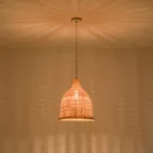 EUROLAMP ARTE ILLUMINA CALYPSO Függesztett lámpatest Bambusz E27 MAX 40W 310X310X360mm 