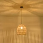 EUROLAMP ARTE ILLUMINA CALYPSO Függesztett lámpatest Bambusz E27 MAX 40W 300X300X300mm 